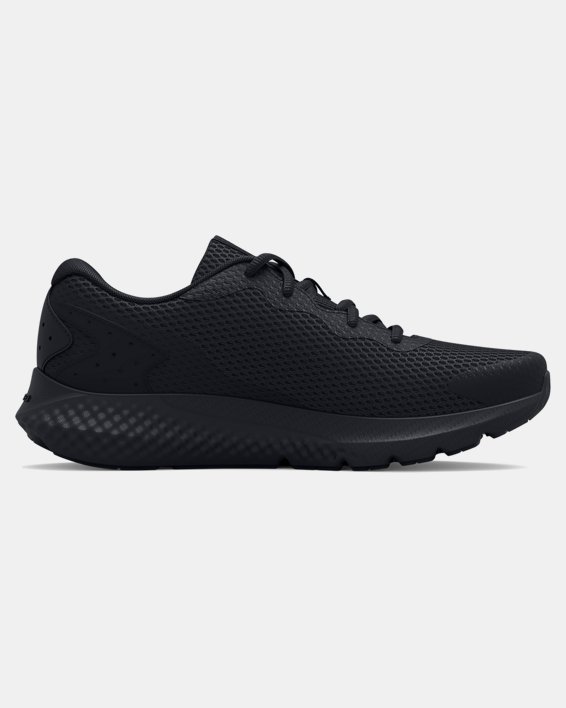 Boys' Grade School UA Charged Rogue 3 Running Shoes in Black image number 6